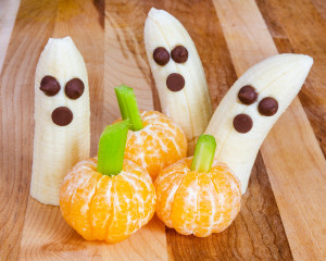 Spook-a-licious Banana Yogurt Ghosts